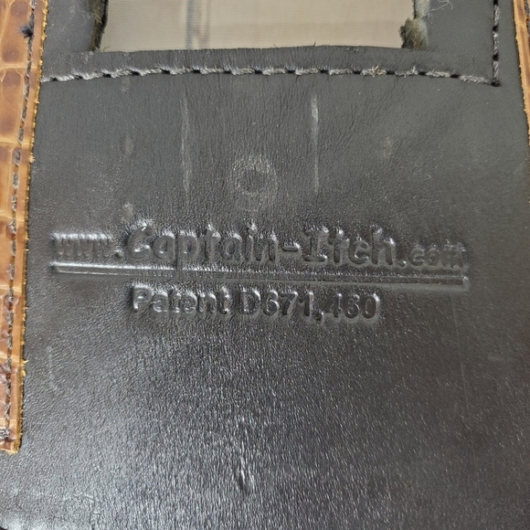 Captain Itch Harley Davidson 2015 Fatboy Heat Shield Embossed Alligator Leather - Picture 2 of 14